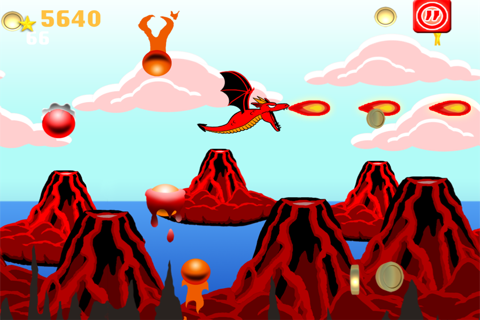 Dragon Vs. Fire Ballz - Free Flying Game screenshot 4