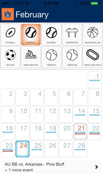 Auburn Calendar