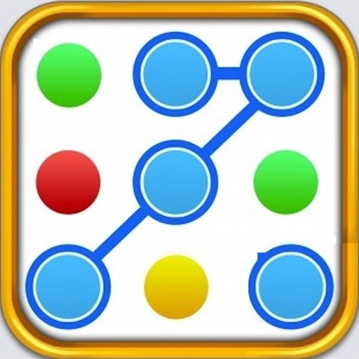 Dot Bridge Loop Join: Bind & Attach Same Color Dots to Chain Graph , square & polygon icon