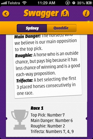 Swagger Horse Racing Tips screenshot 4