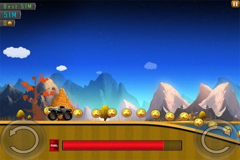 4X4 Monster Truck ( 2D Racing Stunts Game ) screenshot 2