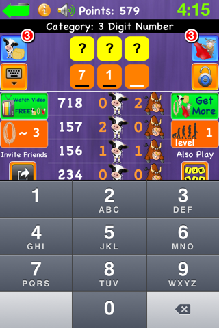 Guess the Code - Best Free Mastermind / Bulls and Cows Words Games screenshot 4