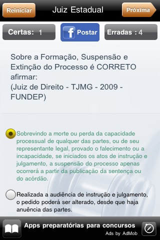 Juiz Estadual Lite screenshot 2