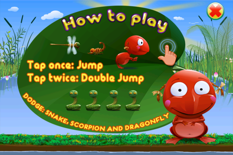 Go Frog Go - Jack the Tiny Red Jumpy Frog vs. Hoppy Insects screenshot 2