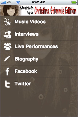 Musicinfo Apps - Christina Grimmie Edition+ screenshot 2