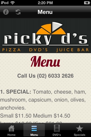 RickyDsPizza screenshot 2