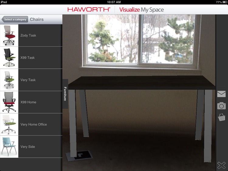 Haworth Visualize My Space for iPad