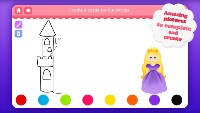 Doodle Fun for Girls - Draw & Play with Princesses Fairies a(圖1)-速報App