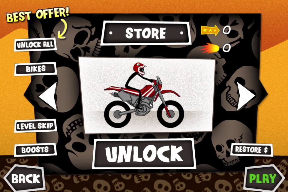 Dirt Bike Death Race - Free Motorcycle Hill Chase Racing Game screenshot 2