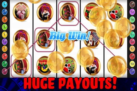 Amusement Vegas Slots - Astounding & fun Las Vegas slot machines with 30 lines big betting screenshot 2