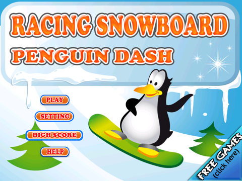 Racing Snowboard Penguin Dashのおすすめ画像1