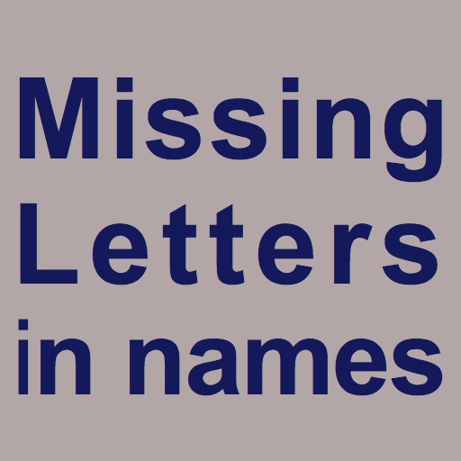 Missing Letters in names