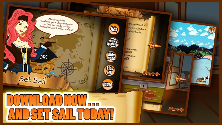 7 Seas Pirates Adventure Kids Game With Top New Shooting Pirate Ships And Fun FREE screenshot-3