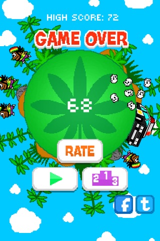 Jumpy Rasta Man - FREE - Cops and Farmer Chase Game screenshot 4