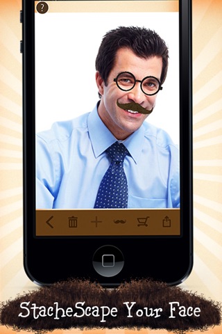 Mustache Scape – The Mustache Face Makeover App ( Mustache me + you, Funny Mustache bash maker, Put mustache, beard or glasses on man, woman, girl, boy or pet's face ) screenshot 2