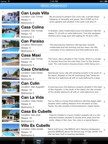 Ibiza Villas for iPad screenshot 2