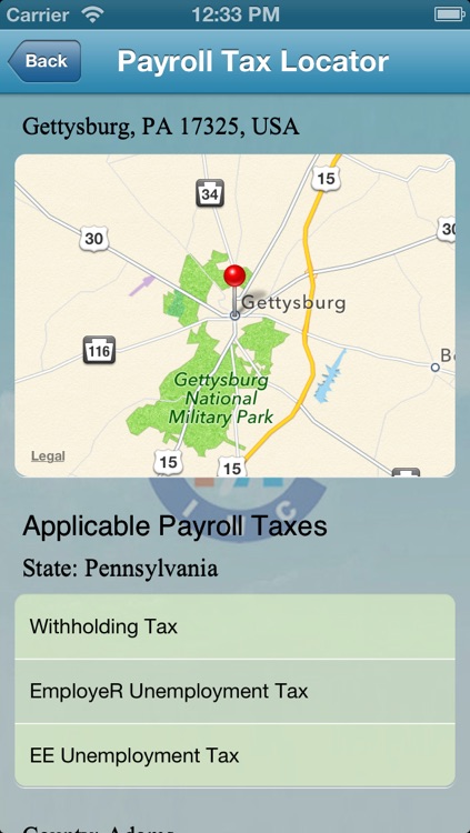 MUDIAM US Payroll Geocode Tax Locator