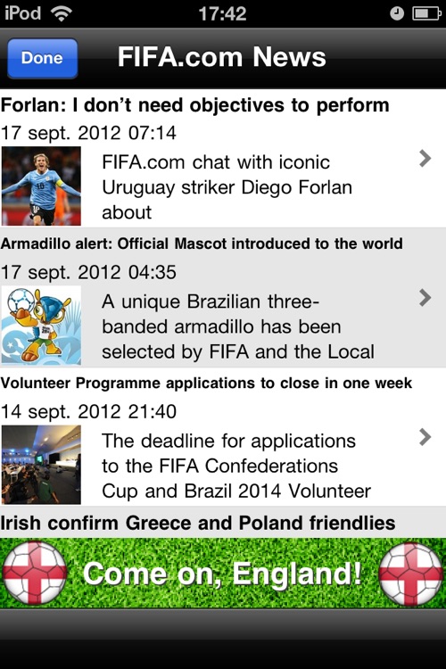 England World Football Calendar 2010 - Ultimate Supporter App screenshot-4