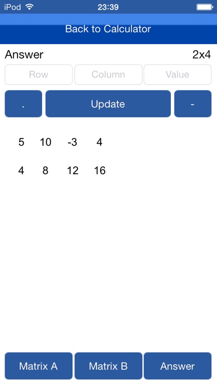 Matrices Calc.