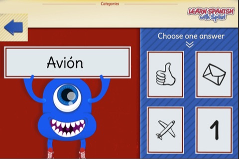 Learn Spanish with Spike. Learn Spanish Vocabulary with Funny Games screenshot 4