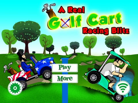 A Real Golf Cart Racing Blitz - Free Game for iPad screenshot 2