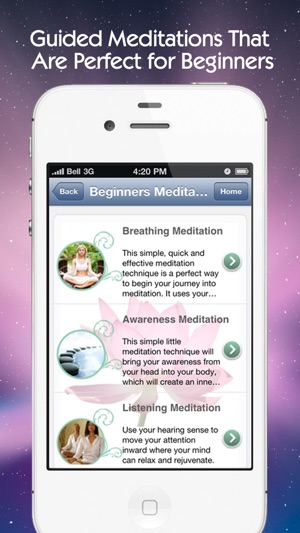 Beginners Meditation Techniques: Guided meditations for deep(圖2)-速報App