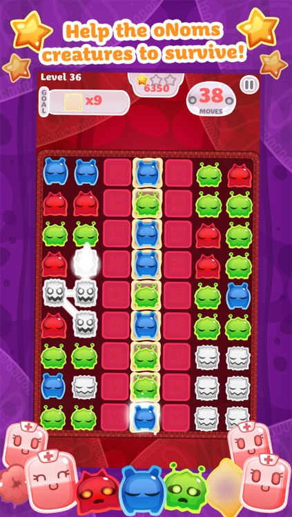 oNomons Journey - Puzzle Matching Adventure Game with Jelly Monsters