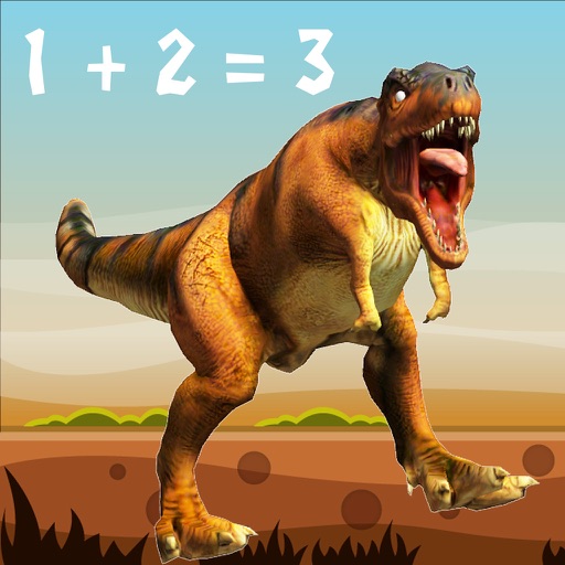 Dino Math - Boost Your Brain Power with T. Rex Dinosaur Math Might Icon