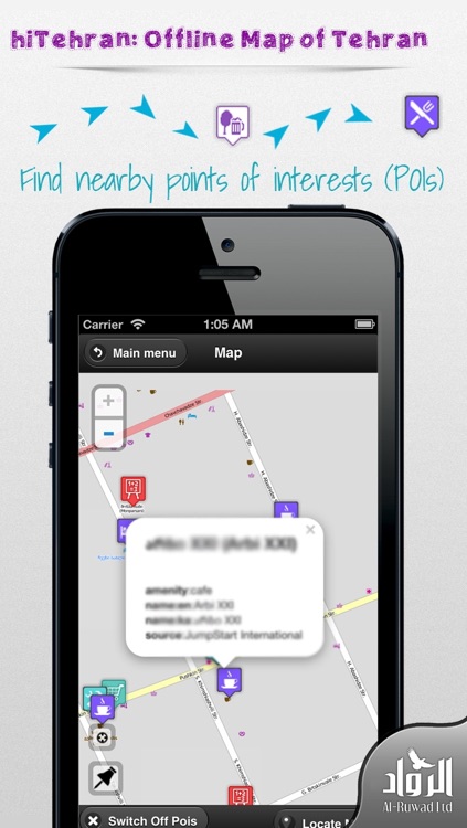 hiTehran: Offline Map of Tehran (Iran)