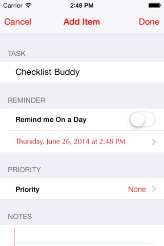 Checklist Buddy screenshot 2