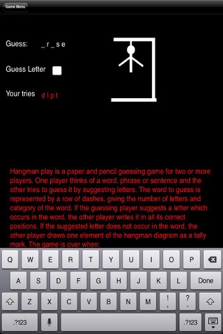 Hangman - Free for iPhone screenshot 4