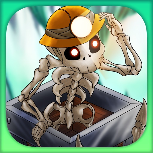 Rush Down – Skeleton on the Rails Icon