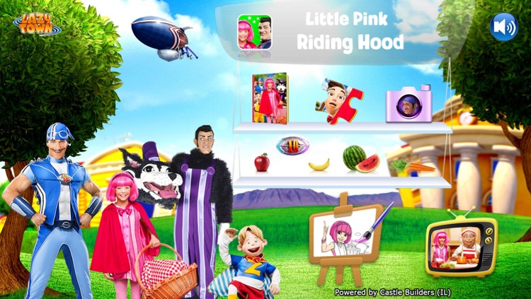 LazyTown's Adventures Deluxe – Little Pink Riding Hood Video Storybook with Narration, Puzzle Games, Coloring Pages, Photo-Booth, Music Videos, Training Videos and Cooking Recipes