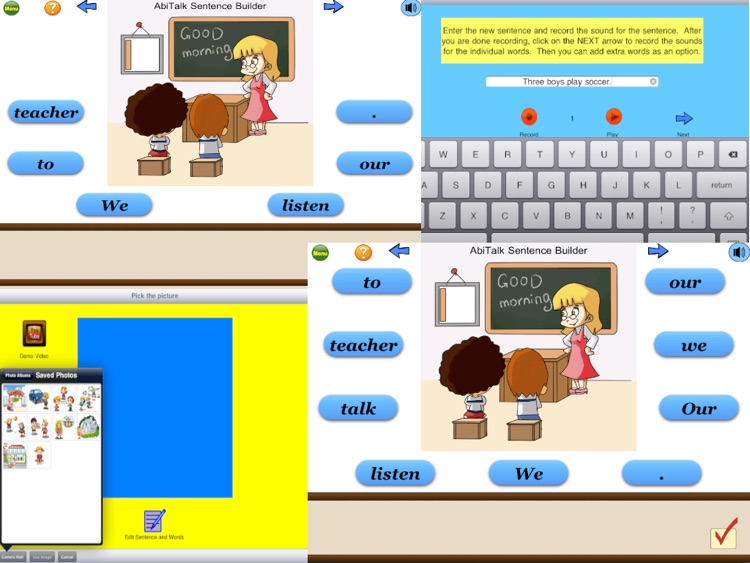 Sentence Builder Free - for kindergarten, first grade, second grade