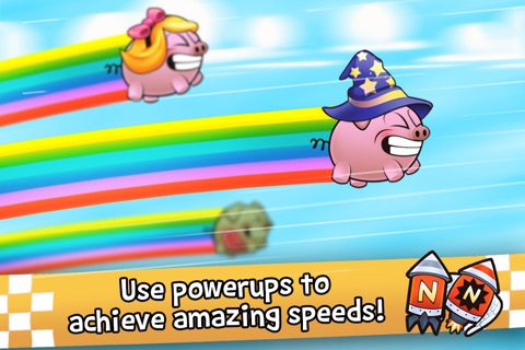 Racing Pigs - Cool Speedy Race screenshot 2