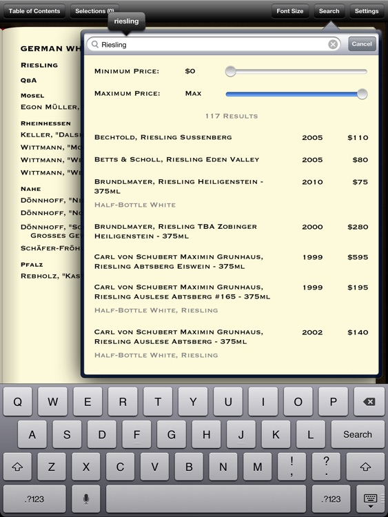 The French Laundry Wine List screenshot-4