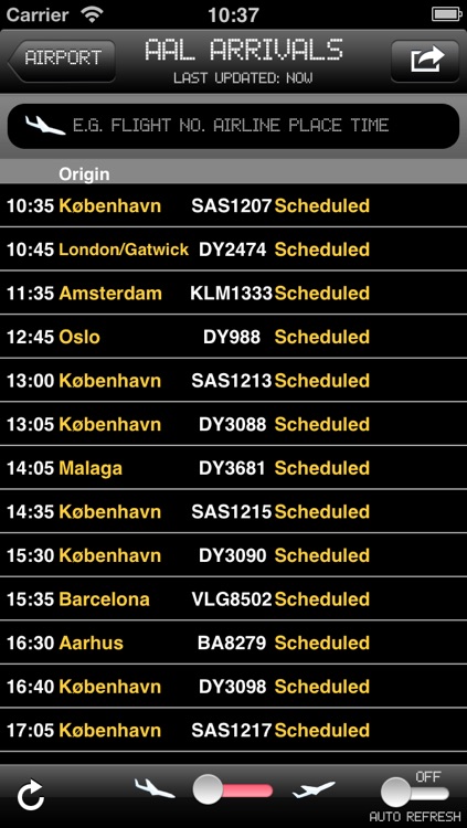 Denmark Airport - iPlane2 Flight Information