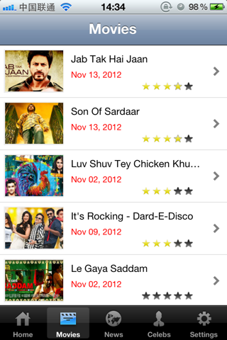 Bollywood App screenshot 2