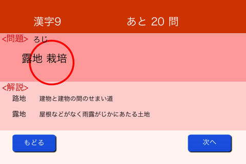 KanjiAndEnglishWords screenshot 4