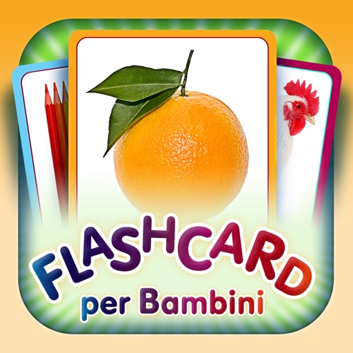 Flashcards for Kids in Italian and learning and logic game «Find a Picture» Icon