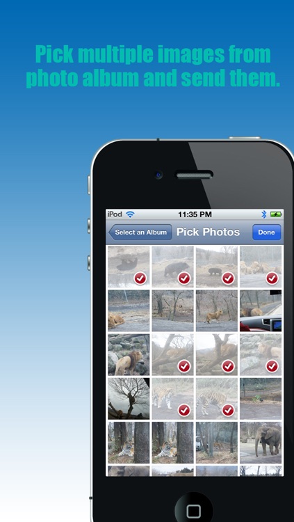 Bluetooth - "Transfer photos & files via bluetooth (For iPhone, iPod & iPad)"