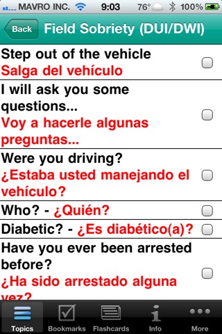 Police Spanish Guide (PSG) screenshot 3