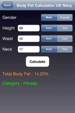 Body Health Calculators screenshot 3