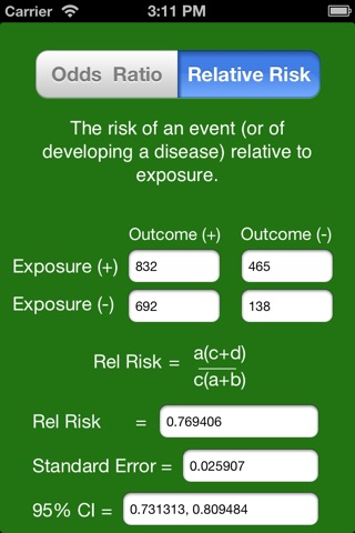 EpiCalc Statistical Tool screenshot 4