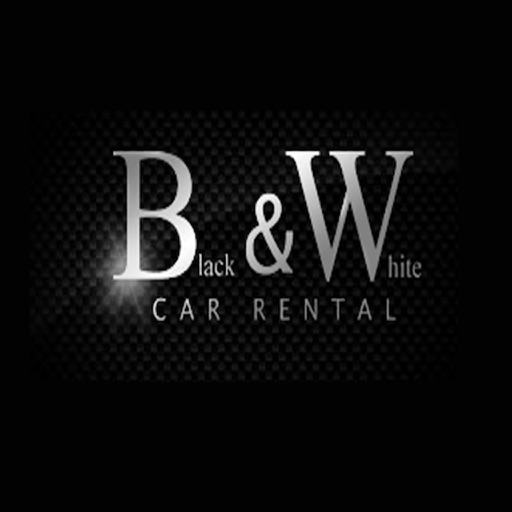 Black and White Rent A Car Icon