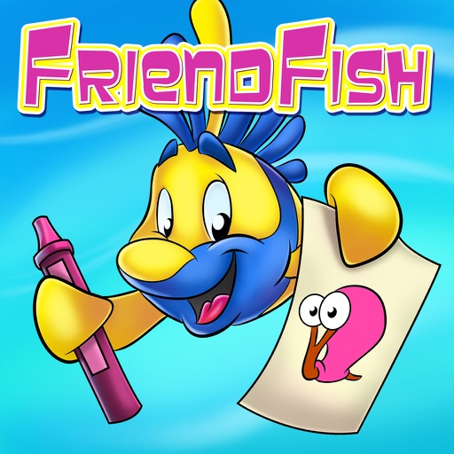 FriendFish Coloring Book one iOS App
