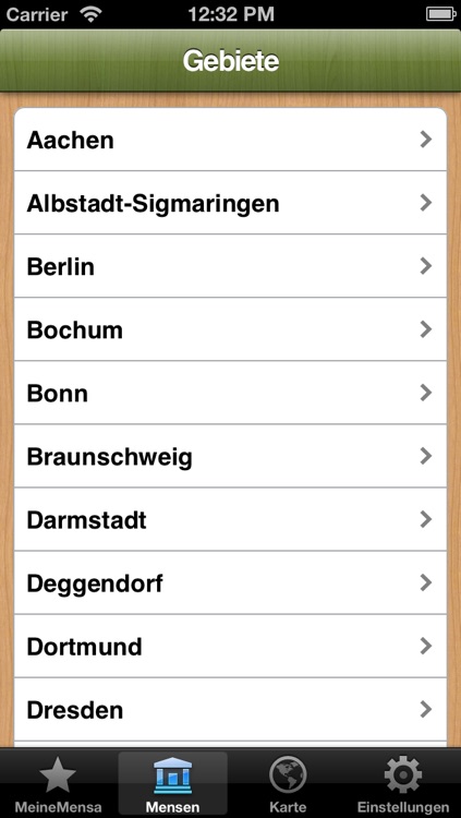 Mensa Deutschland - Speiseplan Berlin München Hamburg Köln Leipzig Dresden Frankfurt Aachen Kassel Bochum Bonn Braunschweig Konstanz Erlangen-Nürnberg Jena Mannheim Weimar Würzburg Koblenz Bremen Deggendorf Gera Heidelberg Darmstadt Erfurt Göttingen