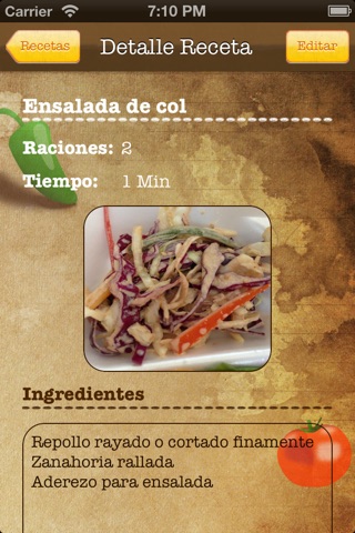 RecetaCasera screenshot 2