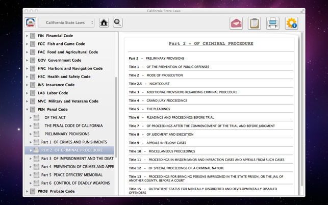 California State Laws (2014 CA Codes)