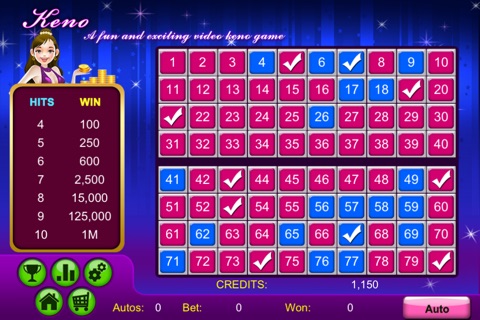 Keno Casino Party Gold-Land for Free screenshot 3